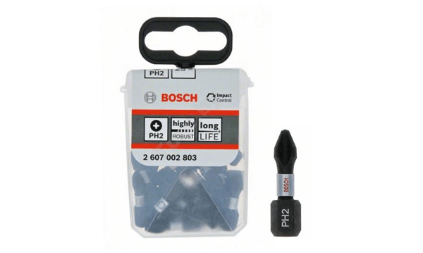 Conjunto de Pontas de Aparafusar PH2 25Pcs Bosch 2607002803
