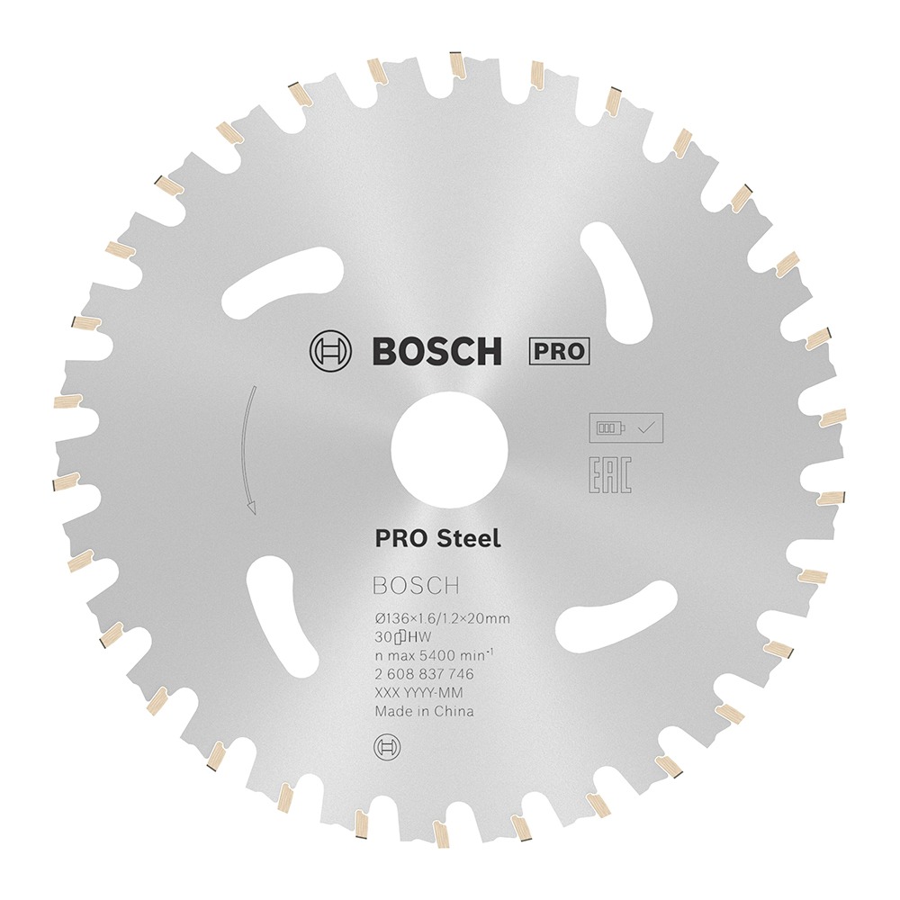 Disco Serra Circular para Madeira e Alumínio 136mm T30 Bosch 2608837746
