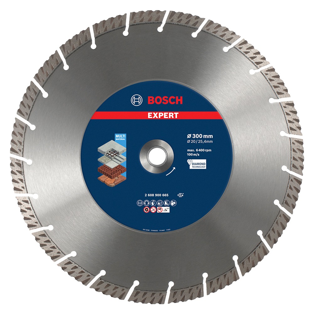 Disco de Diamante EXPERT MultiMaterial 300mm Bosch 2608900665