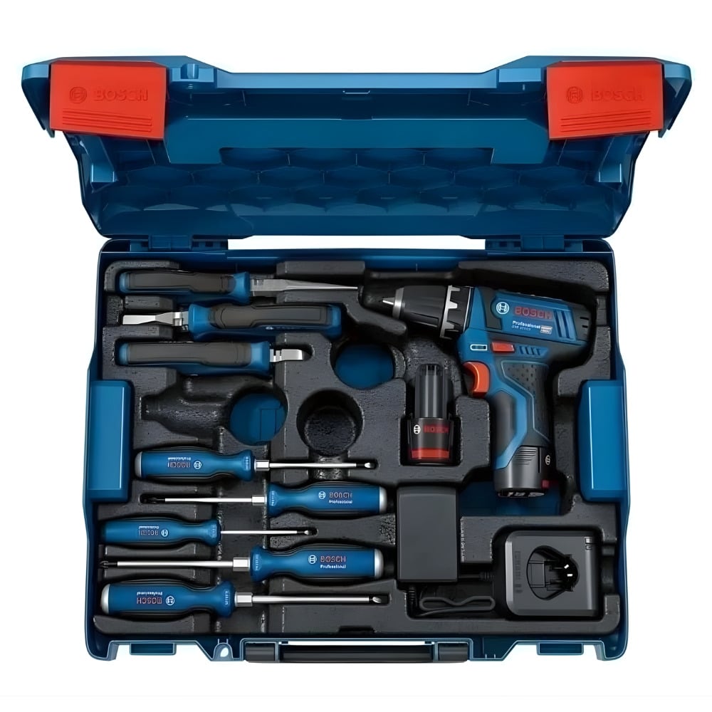 KIT Aparafusadora GSR 12-15 + Ferramentas manuais Bosch 060186810R
