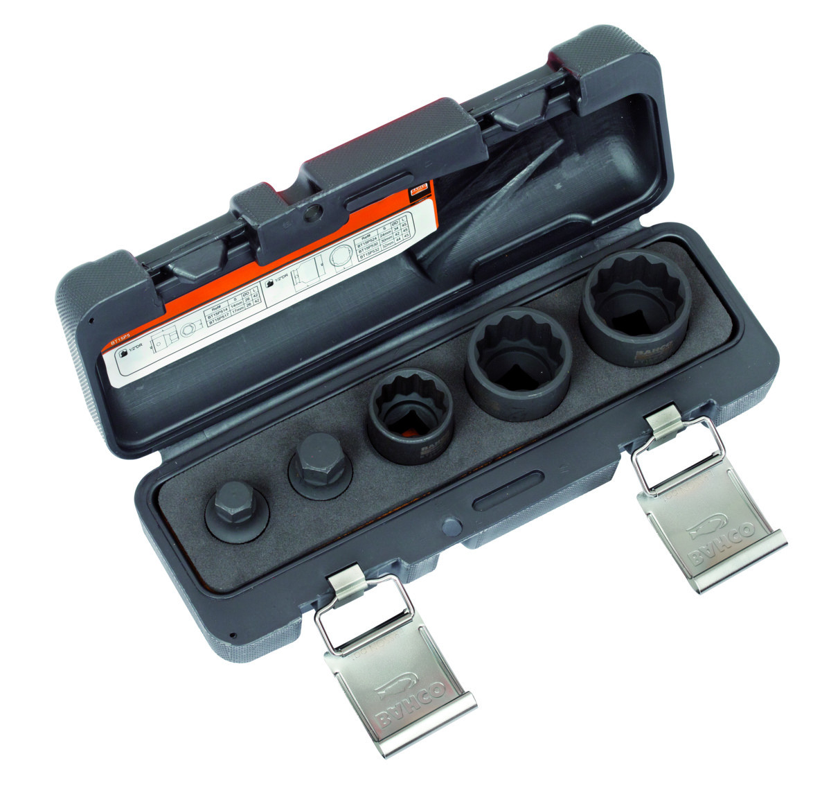 Chave impacto 1/2' e conjunto de bits Bahco BT15P5