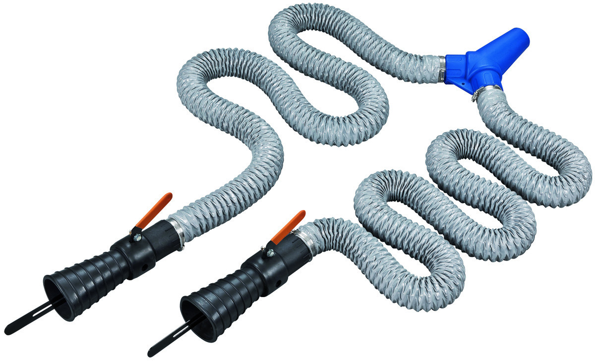 Um tubo de escape duplo para BUCPE Bahco BUCPE3SDH