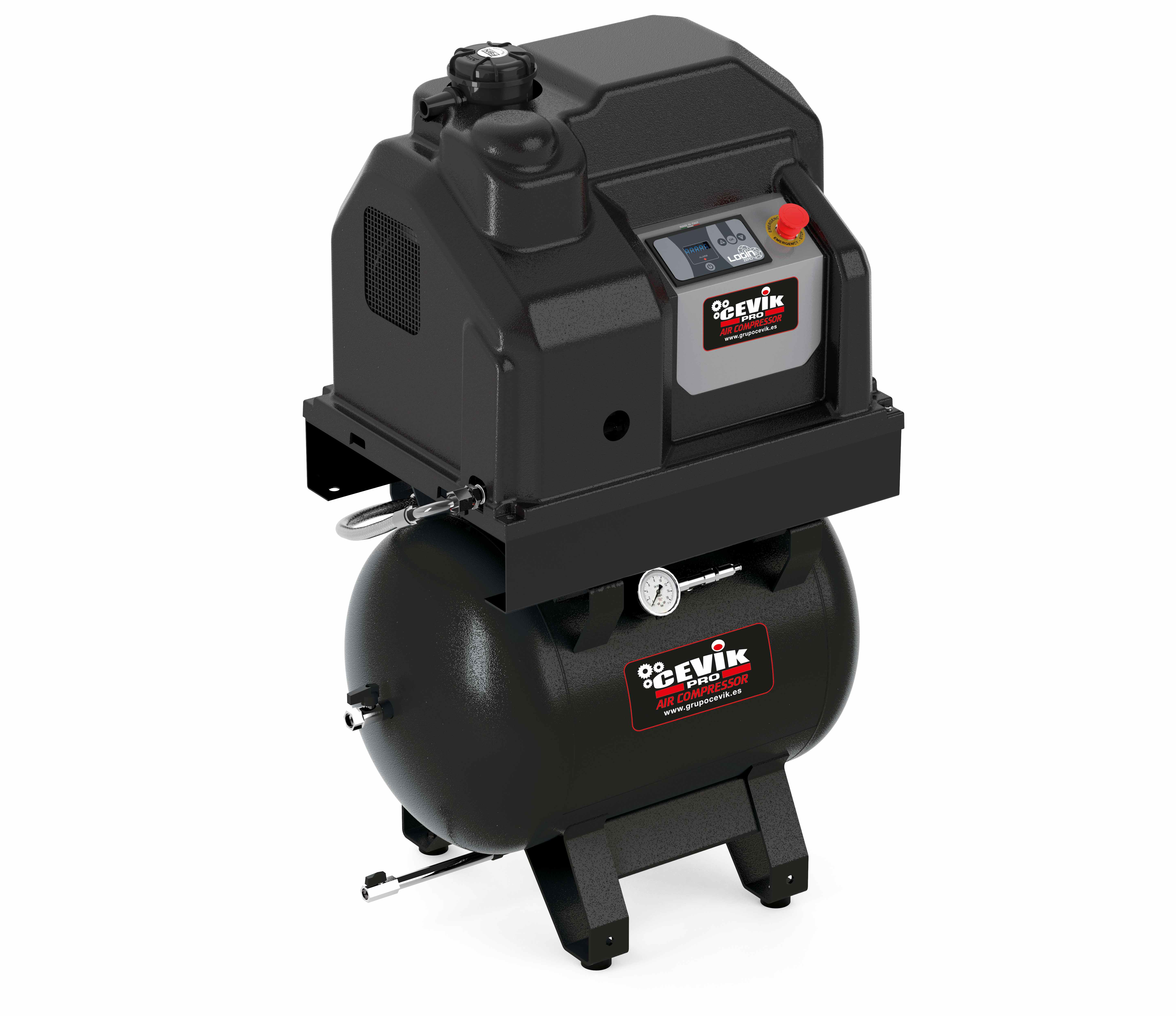Compressor de parafuso 3 HP 90L Cevik PRO CA-CT3-90