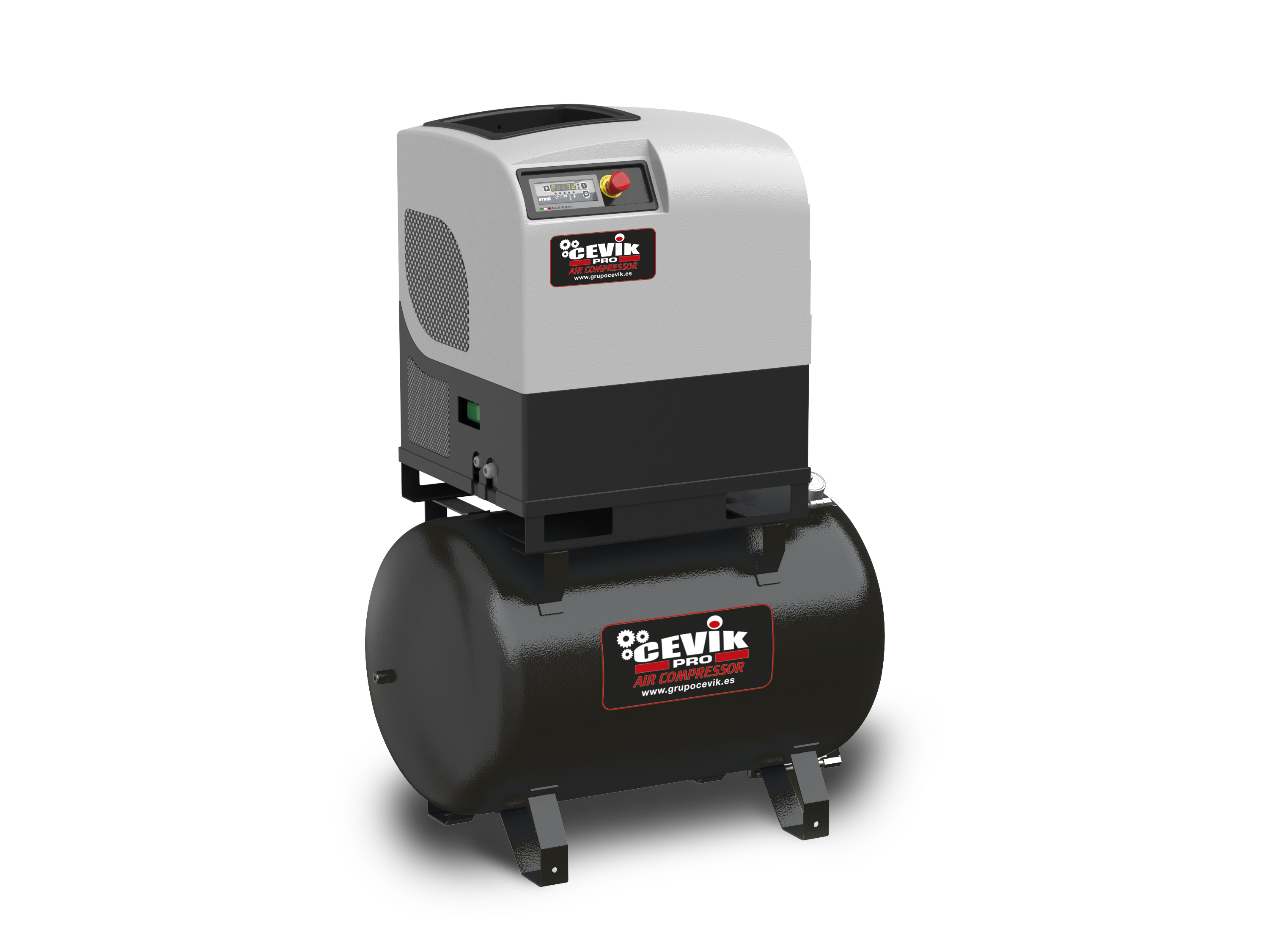 Compressor de parafuso 10 HP 270L com Secador Cevik PRO CA-CT10D-270