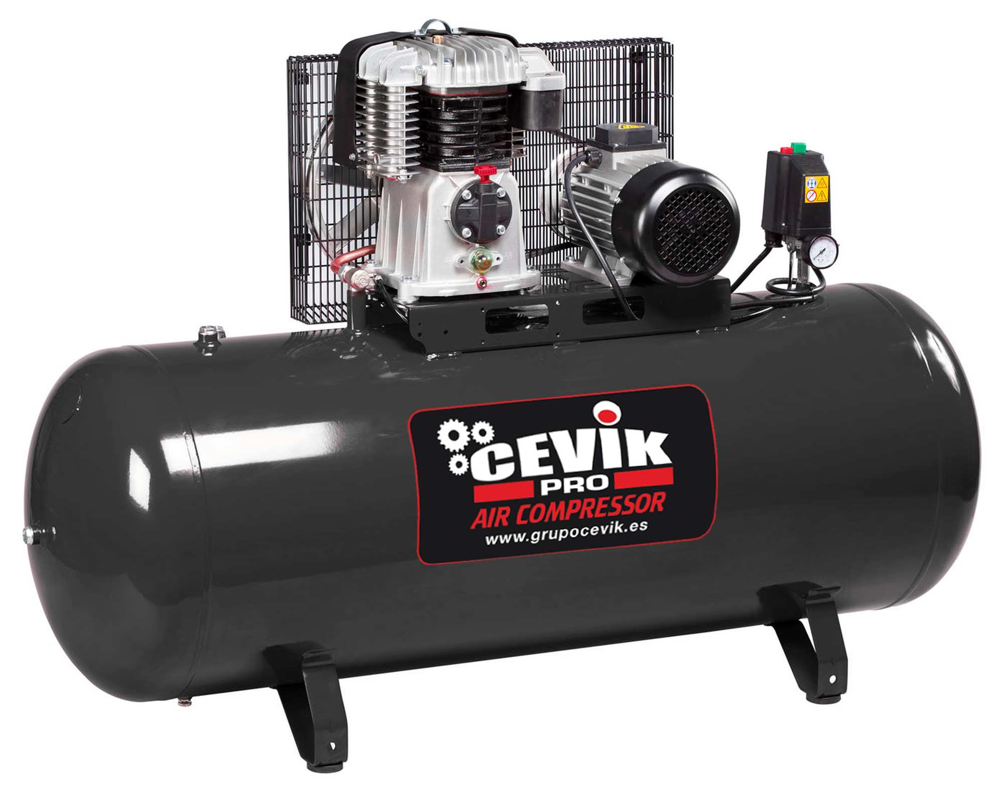 Compressor correia 270l 5.5hp 400v Cevik pro ca-pro300-5.5tf