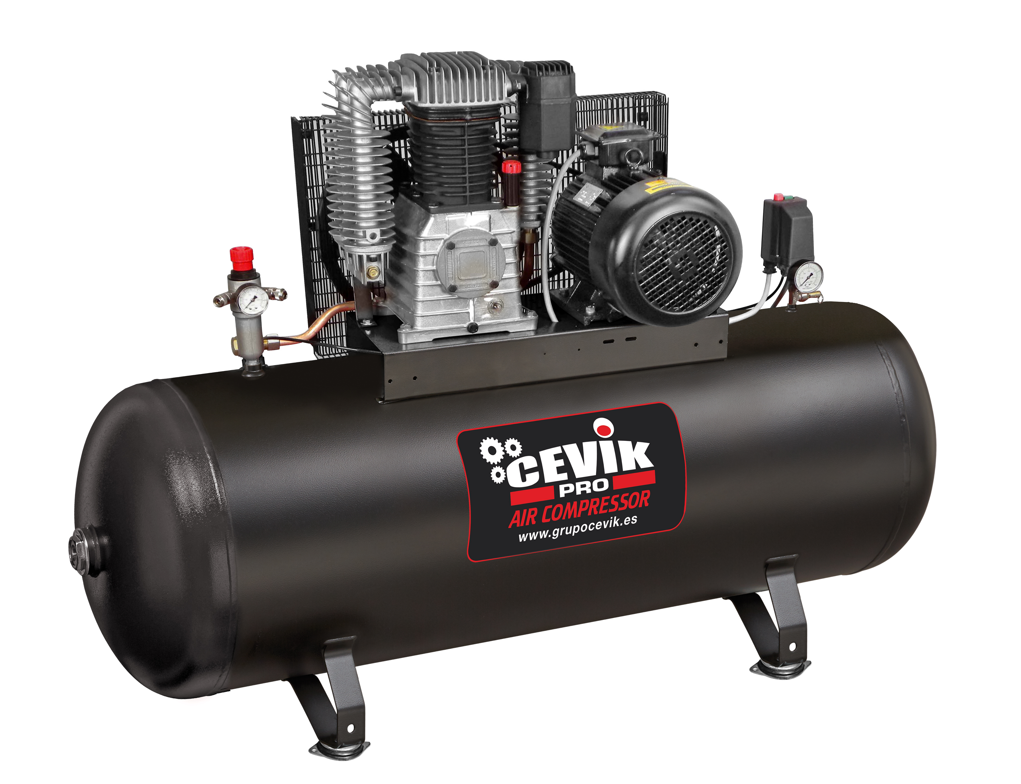 Compressor de correia 500L 7.5 HP 14bar 400V Cevik PRO CA-PRO514-7.5TF