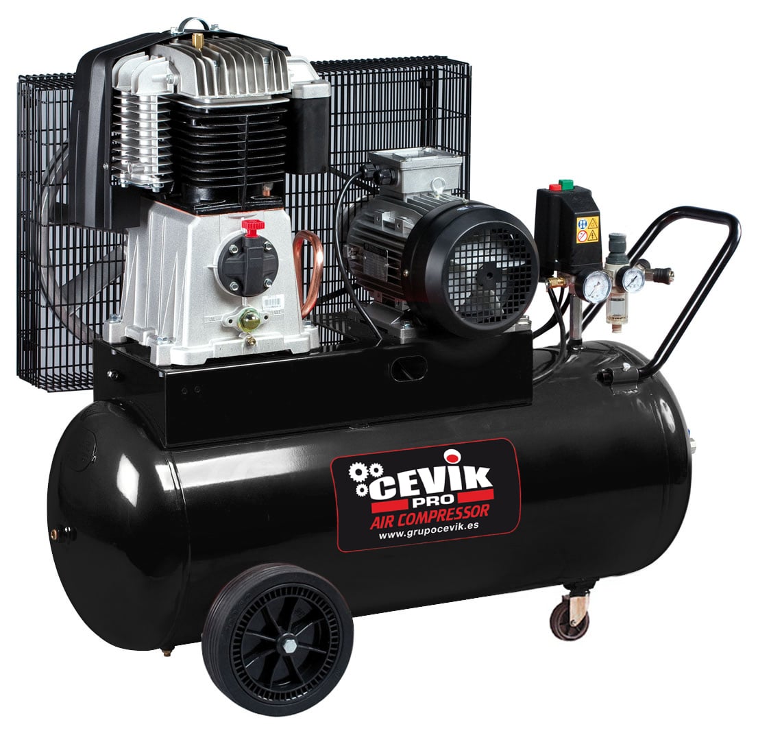 Compressor correia 11bar 90l 5.5 400v cevik pro ca-pro90-5.5tf