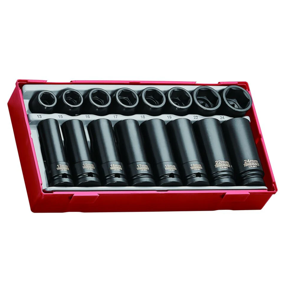Jogo de Chaves de Impacto Longas 1/2" Teng Tools TT9120DN 