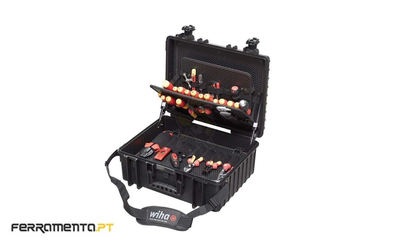 Caixa XL com 80 Ferramentas Deluxe com Rodas Wiha 9300-702 (40523)