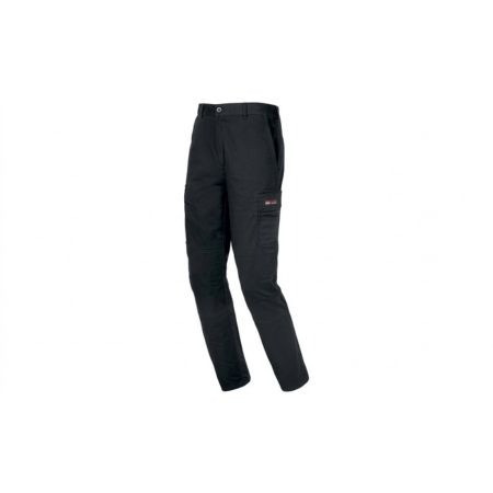 Calças Multi-bolsos em Algodão Preto Industrial Starter XS