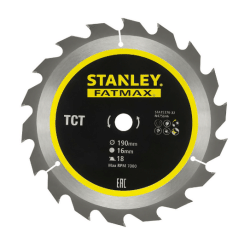 Disco 190x16mm TCT/HM Corte em Esquadria Stanley STA15370-XJ