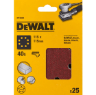 Lixa 1/4 folha pre-furada 115x115 mm Dewalt DT303-QZ