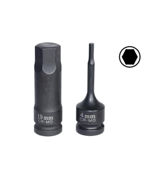 Chave 1/2” Impacto 17mm Hexagonal Kroftools 125017