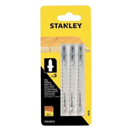 Lâminas Corte Rápido 100 x 4mm p/ Madeira – 2 Uni Stanley STA21032-XJ