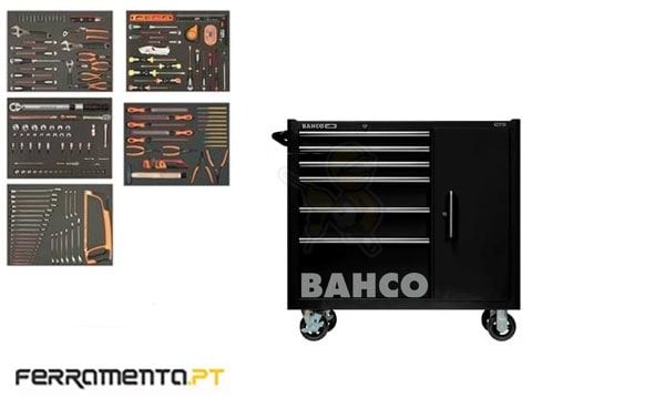 Carro de Ferramentas 6 Gavetas 190 Pcs Bahco 1475KXL6CBKFF2S