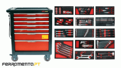 Carro de Ferramentas 7 Gavetas 237Pcs Kroftools 8500