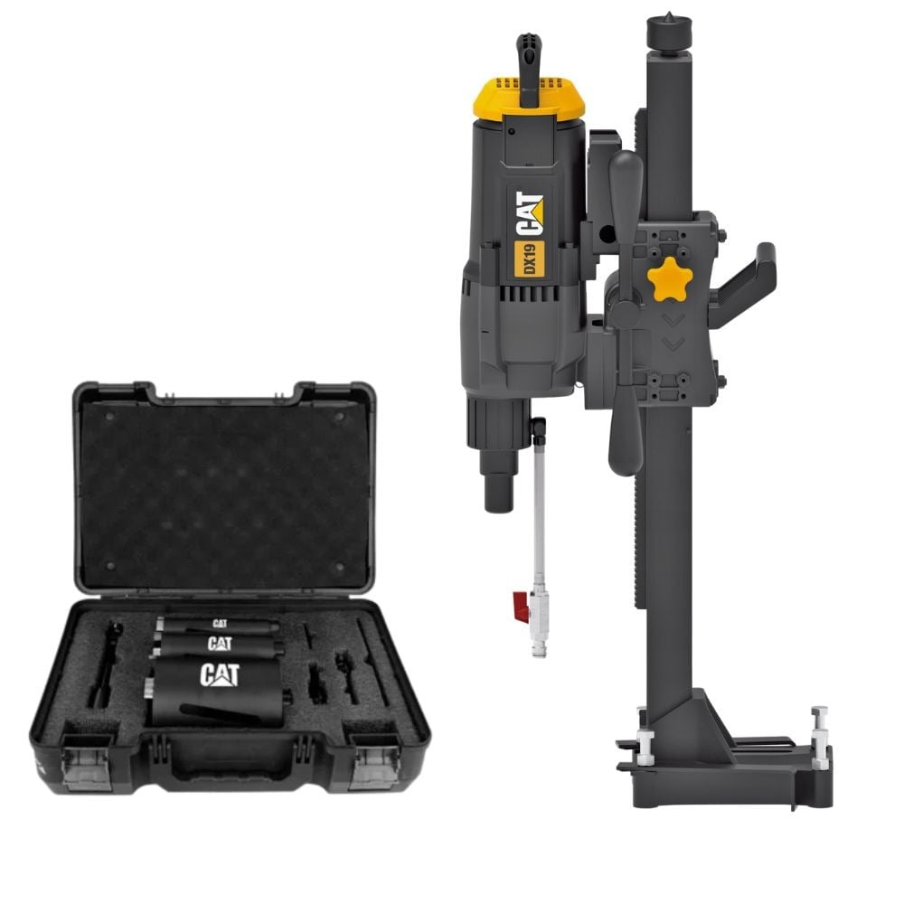 Kit de Combo Caroteadora Diamante DX19 + Conjunto de Brocas DA09901 CAT 