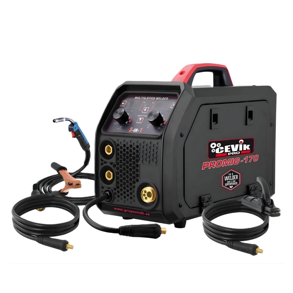 Soldadura Multi-processo 160A (MIG/TIG/MMA) CEVIK PROMIG170