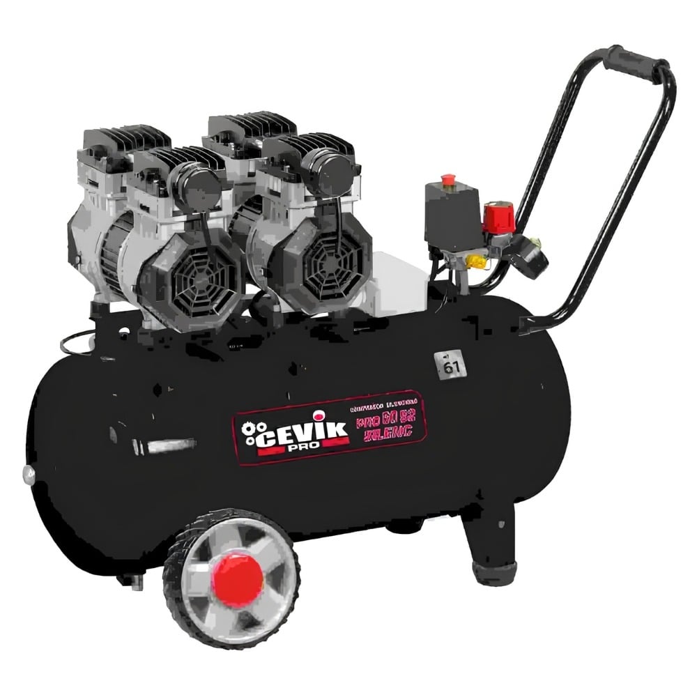 COMPRESSOR DE AR SILENCIOSO 50L 2.8HP CEVIK PRO CA-PRO50S2