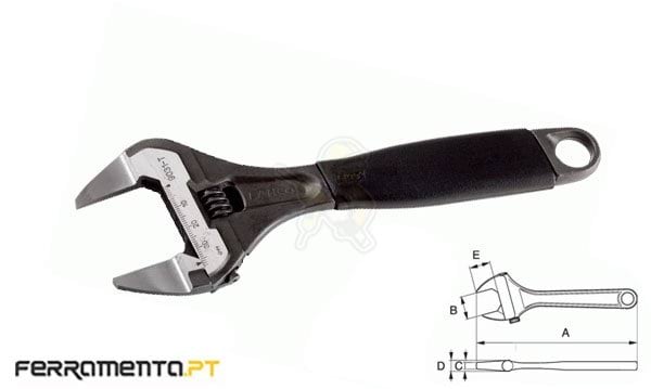 Chave Ajustável Rebaixada 8" Bahco 9031-T