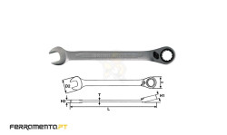 Chave Boca Luneta com Roquete 9 mm Teng Tools 600509R