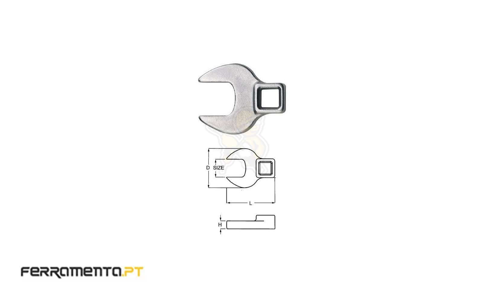 Chave de Boca 18mm 3/8'' Teng Tools M386518-C