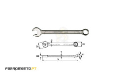 Chave de Boca Luneta 21 mm Teng Tools 600521