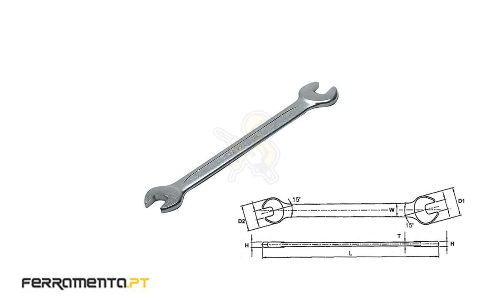 Chave de Bocas Métricas 14x15mm Teng Tools 621415