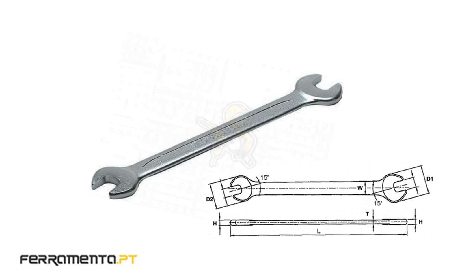 Chave de Bocas Métricas 16x17mm Teng Tools 621617