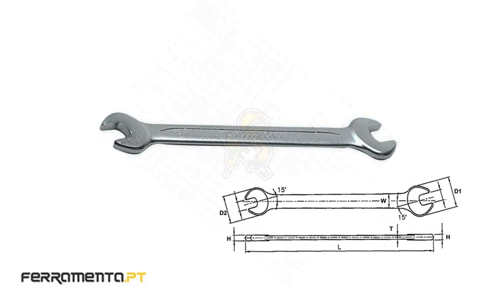 Chave de Bocas Métricas 21x23mm Teng Tools 622123