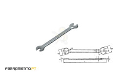 Chave de Bocas Métricas 8x9mm Teng Tools 620809