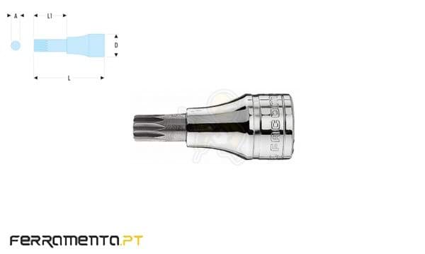 Chave de Caixa 1/2" c/ Ponta XZN Facom SV.14B