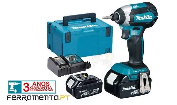 Chave de impacto a bateria 18V 5.0Ah BL Makita DTD153RTJ