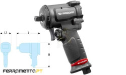 Chave de Impacto Pneumática 1/2" 860Nm Facom NS.1600F