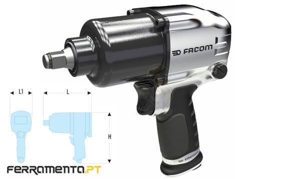 Chave de Impacto Pneumática Alumínio 1/2" Facom NS.1400F