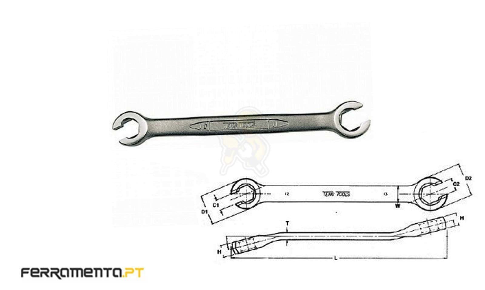 Chave de Porcas 10x11mm Teng Tools 641011