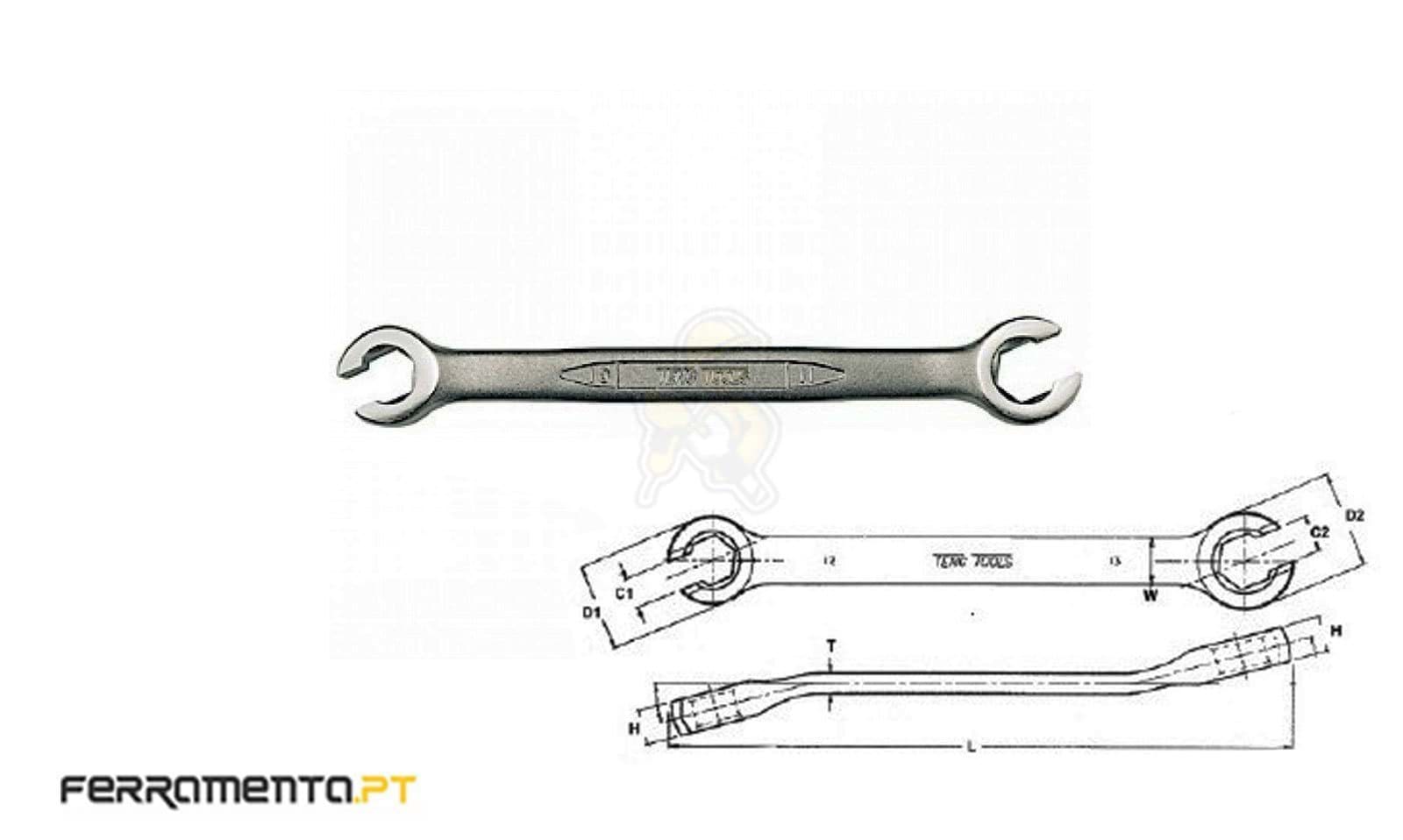 Chave de Porcas 16x17mm Teng Tools 641617