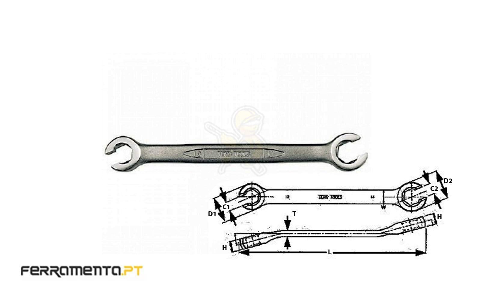 Chave de Porcas 19x22mm Teng Tools 641922