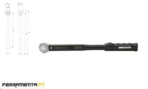 Chave Dinamométrica Mecânica 1/2" 342mm Bahco 74PR-100A