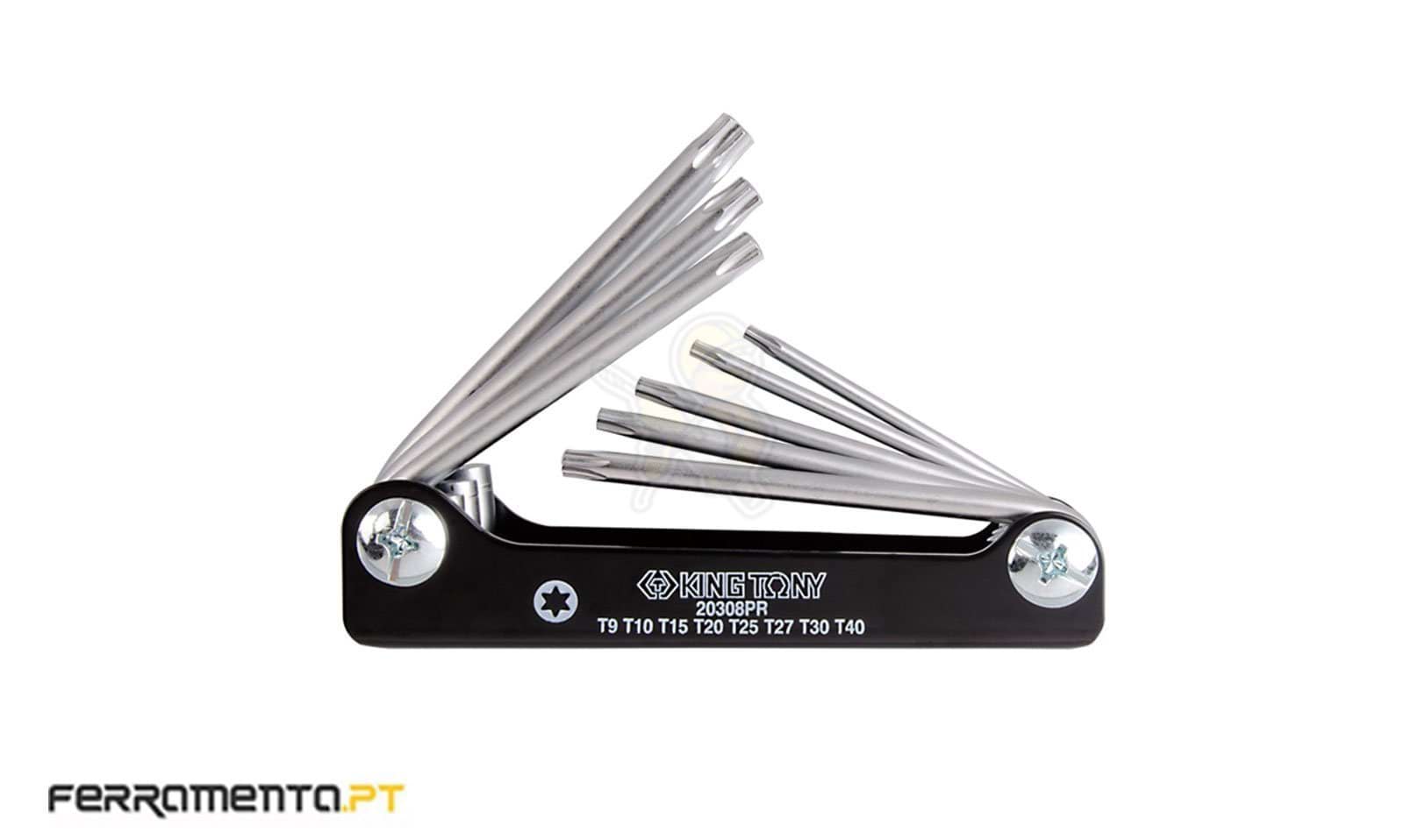 Chave L TORX T9-T40 Tipo Navalha King Tony 20308PR