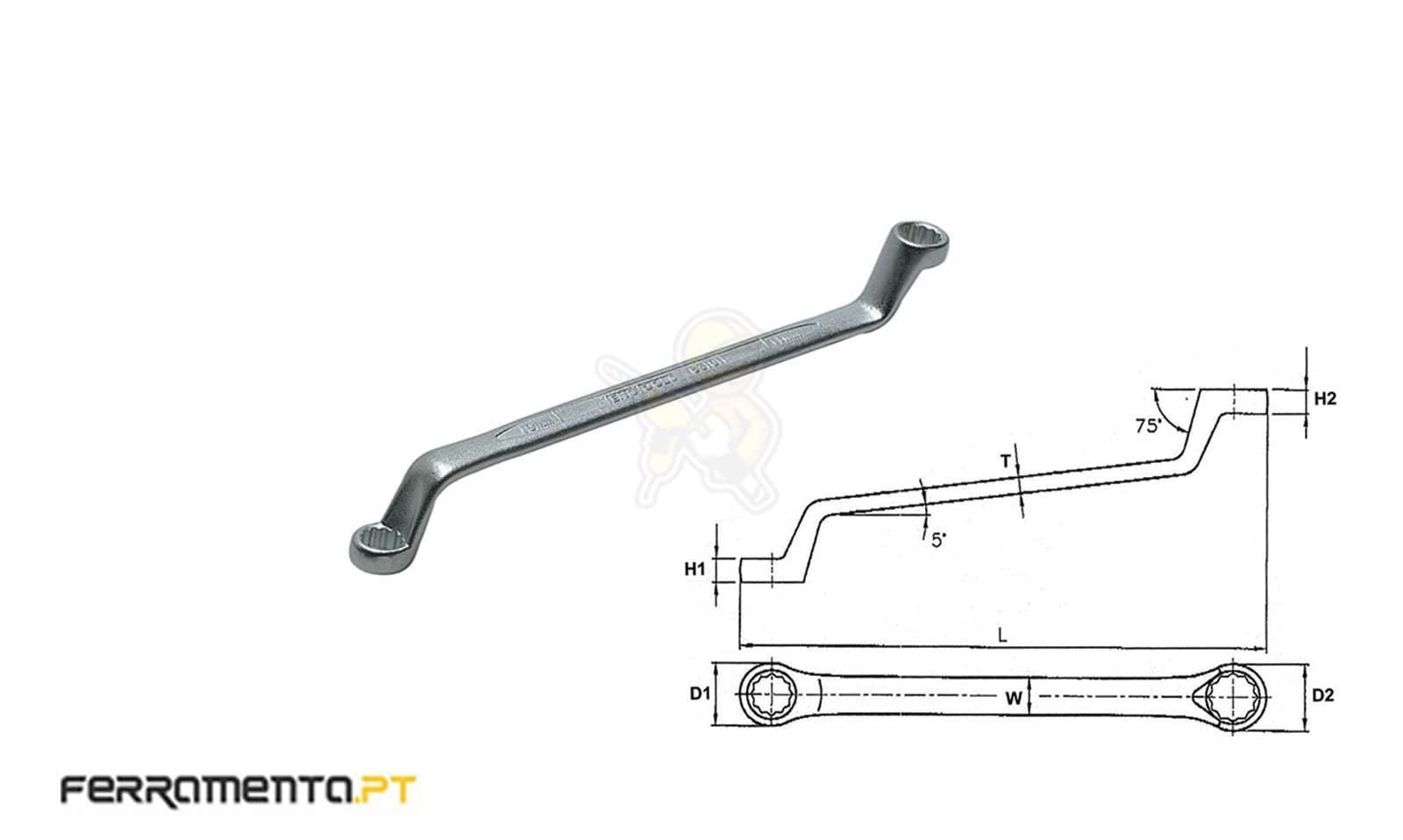 Chave Luneta Métrica 10x11 mm Teng Tools 631011