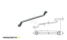 Chave Luneta Métrica 16x17 mm Teng Tools 631617