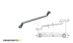 Chave Luneta Métrica 18x19 mm Teng Tools 631819
