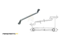 Chave Luneta Métrica 6x7 mm Teng Tools 630607
