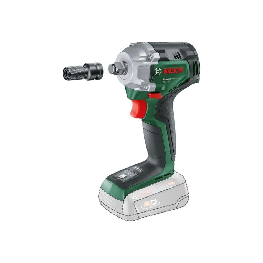 Chave de Impacto 1/2" + 4 Acessórios Universal Impact Drive 18V-350 Bosch 0603980305