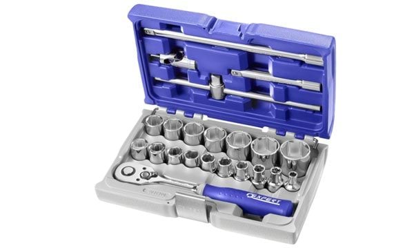 Chaves de Caixa e Acessórios 22pcs 1/2" Expert E032900