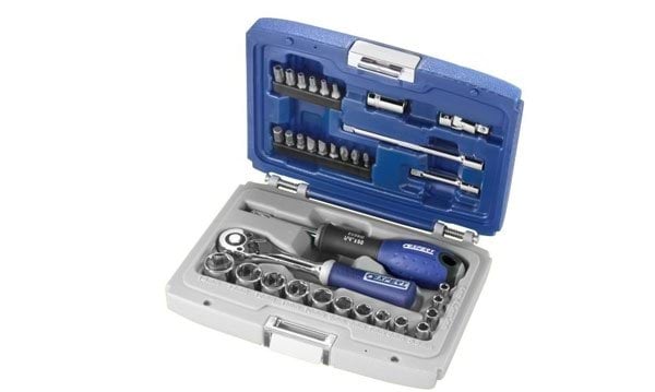 Chaves de Caixa e Acessórios 34pcs 1/4" Expert E194672
