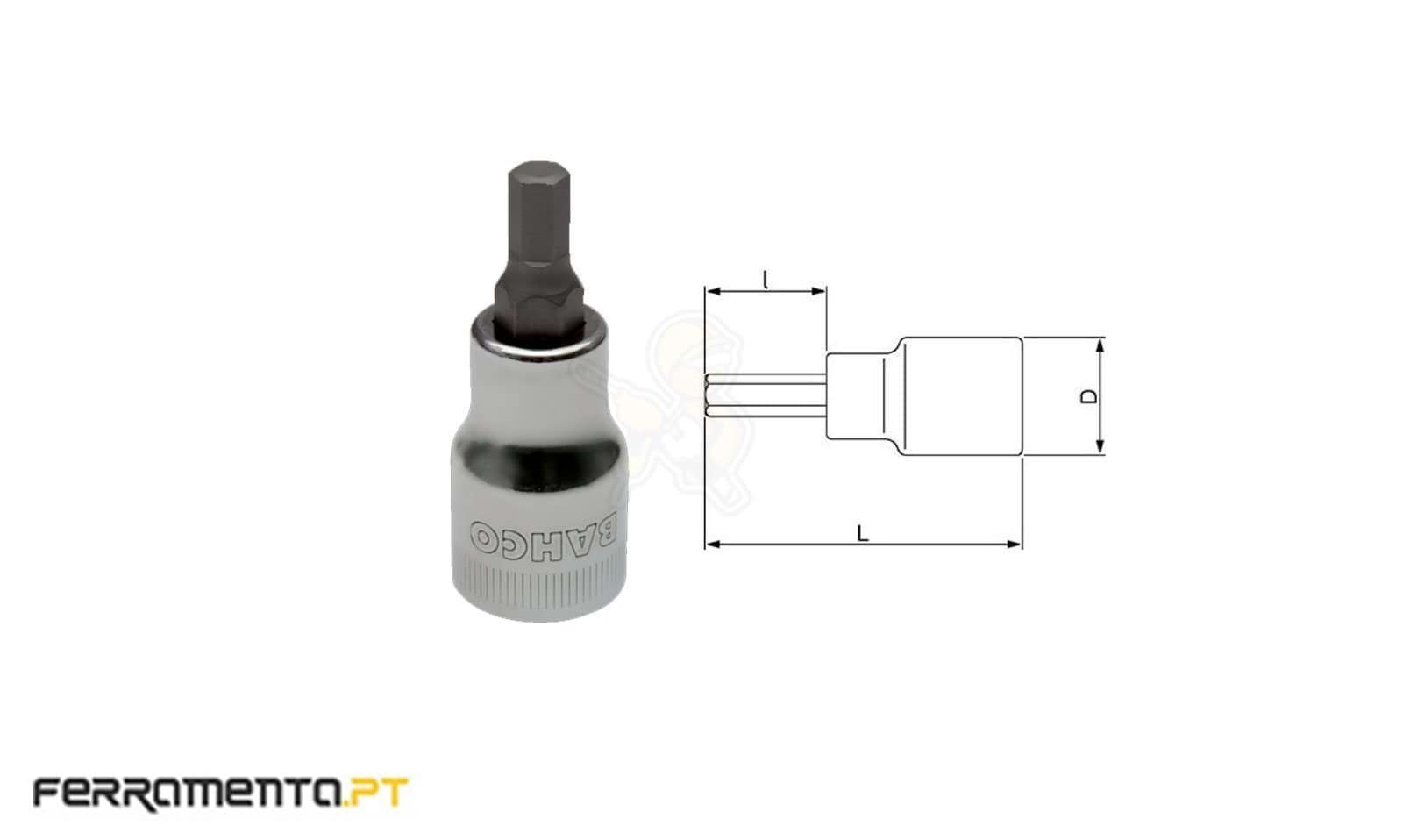 Chaves de Caixa Hexagonal 1/2'' 19 mm Bahco SB7809M-19