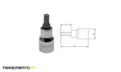 Chaves de Caixa Hexagonal 1/2'' 19 mm Bahco SB7809M-19