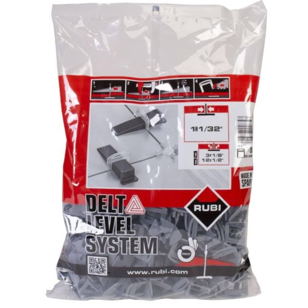 Abraçadeira p/ Kit Delta Nivelamento 3-12mm 1mm Delta Level System (B-400 Un) Rubi 2839